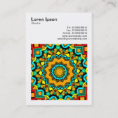 正方形の写真(v3) -抽象芸術万華鏡のように千変万化するパターン01 名刺 (裏面)