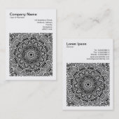 正方形の写真(v3) -抽象芸術万華鏡のように千変万化するパターン07 名刺 (正面/裏面)