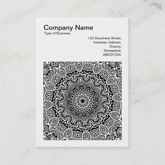 正方形の写真(v3) -抽象芸術万華鏡のように千変万化するパターン07 名刺 (正面)