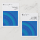 正方形の写真(v3) -抽象芸術円01 名刺 (正面/裏面)