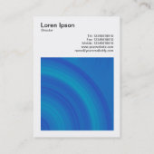 正方形の写真(v3) -抽象芸術円01 名刺 (裏面)