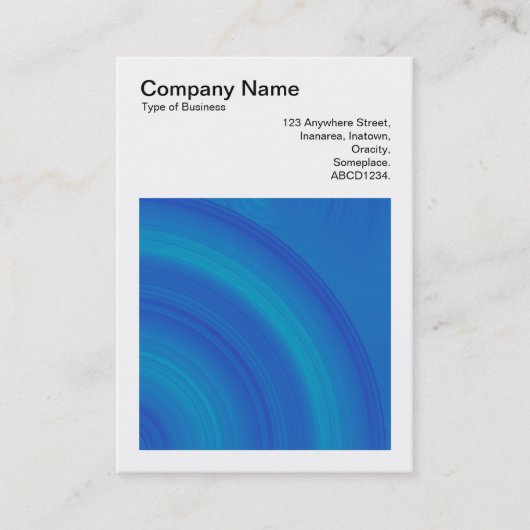 正方形の写真(v3) -抽象芸術円01 名刺 (正面)