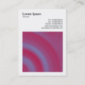 正方形の写真(v3) -抽象芸術円02 名刺 (裏面)