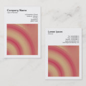 正方形の写真(v3) -抽象芸術円03 名刺 (正面/裏面)