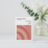 正方形の写真(v3) -抽象芸術円03 名刺 (スタンド正面)