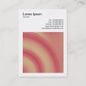 正方形の写真(v3) -抽象芸術円03 名刺 (裏面)