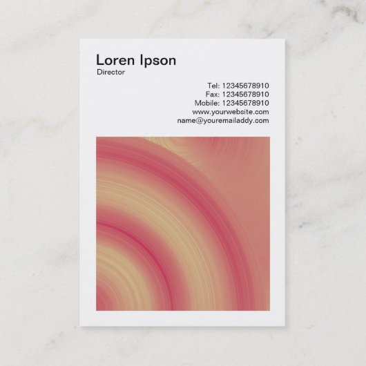 正方形の写真(v3) -抽象芸術円03 名刺 (裏面)