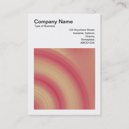 正方形の写真(v3) -抽象芸術円03 名刺 (正面)