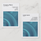 正方形の写真(v3) -抽象芸術円04 名刺 (正面/裏面)