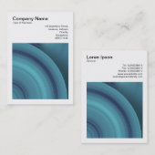 正方形の写真(v3) -抽象芸術円05 名刺 (正面/裏面)