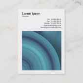 正方形の写真(v3) -抽象芸術円05 名刺 (裏面)