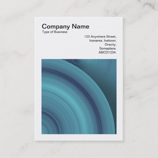 正方形の写真(v3) -抽象芸術円05 名刺 (正面)