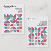 正方形の写真(v3) -抽象芸術幾何学模様110421 名刺 (正面/裏面)