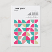 正方形の写真(v3) -抽象芸術幾何学模様110421 名刺 (裏面)