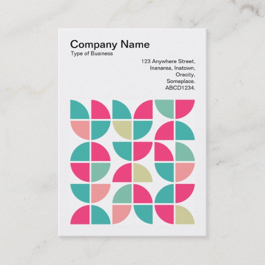 正方形の写真(v3) -抽象芸術幾何学模様110421 名刺 (正面)