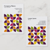 正方形の写真(v3) -抽象芸術幾何学模様110421v2 名刺 (正面/裏面)