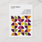 正方形の写真(v3) -抽象芸術幾何学模様110421v2 名刺 (裏面)