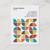 正方形の写真(v3) -抽象芸術幾何学模様110421v3 名刺 (裏面)