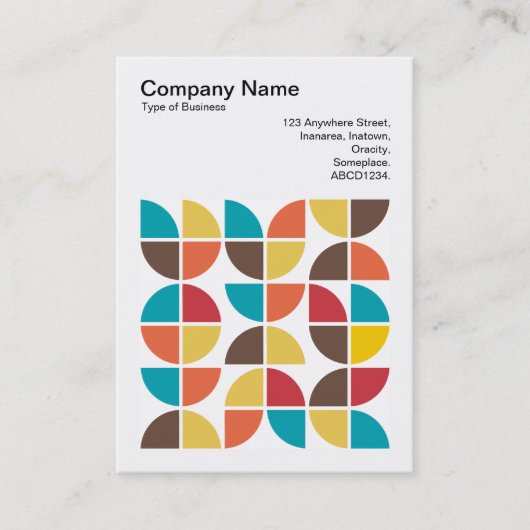 正方形の写真(v3) -抽象芸術幾何学模様110421v3 名刺 (正面)