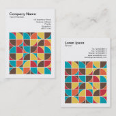 正方形の写真(v3) -抽象芸術幾何学模様110421v4 名刺 (正面/裏面)