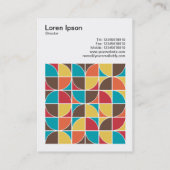 正方形の写真(v3) -抽象芸術幾何学模様110421v4 名刺 (裏面)