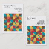 正方形の写真(v3) -抽象芸術幾何学模様110421v5 名刺 (正面/裏面)