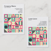 正方形の写真(v3) -抽象芸術正方形110419 名刺 (正面/裏面)