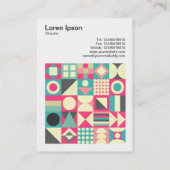 正方形の写真(v3) -抽象芸術正方形110419 名刺 (裏面)