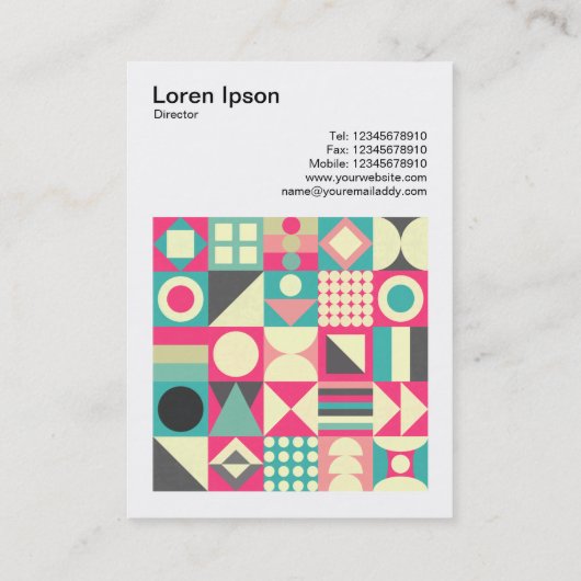 正方形の写真(v3) -抽象芸術正方形110419 名刺 (裏面)