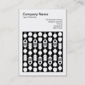 正方形の写真(v3) -抽象芸術140823 - Blkの白 名刺 (正面)