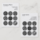 正方形の写真(v3) – 装飾円01 名刺 (正面/裏面)