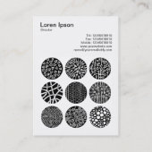 正方形の写真(v3) – 装飾円01 名刺 (裏面)