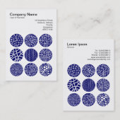 正方形の写真(v3) – 装飾円02 名刺 (正面/裏面)