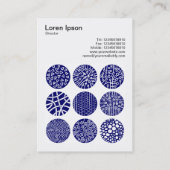 正方形の写真(v3) – 装飾円02 名刺 (裏面)