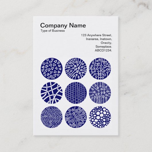 正方形の写真(v3) – 装飾円02 名刺 (正面)