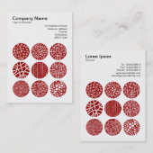 正方形の写真(v3) – 装飾円03 名刺 (正面/裏面)