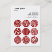 正方形の写真(v3) – 装飾円03 名刺 (裏面)