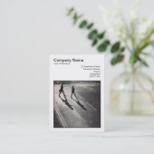 正方形の写真(v3) -道を交差させること 名刺 (スタンド正面)