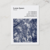 正方形の写真(v3) – 青い秋 名刺 (裏面)