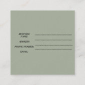 正方形の名刺 スクエア名刺 (正面)