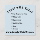 正方形の名刺 スクエア名刺 (裏面)