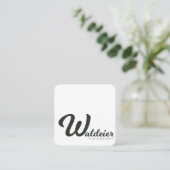 正方形の名刺 スクエア名刺 (スタンド正面)