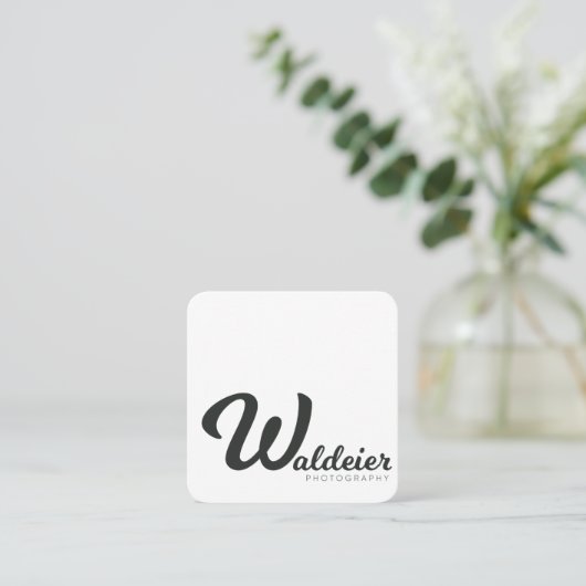 正方形の名刺 スクエア名刺 (スタンド正面)