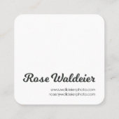 正方形の名刺 スクエア名刺 (裏面)