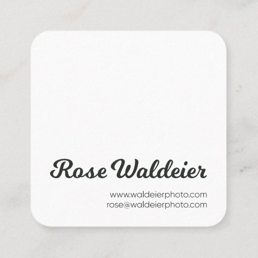 正方形の名刺 スクエア名刺 (裏面)
