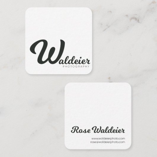 正方形の名刺 スクエア名刺 (正面/裏面)