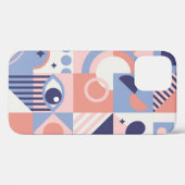 正方形の図形の背景。美学 Case-Mate iPhoneケース (裏面 (横))