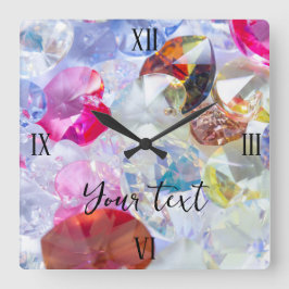 正方形の壁時計カラーボード スクエア壁時計