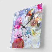 正方形の壁時計カラーボード スクエア壁時計 (傾斜)