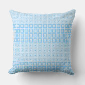 正方形の小さな正方形ベビーブルー クッション (正面)